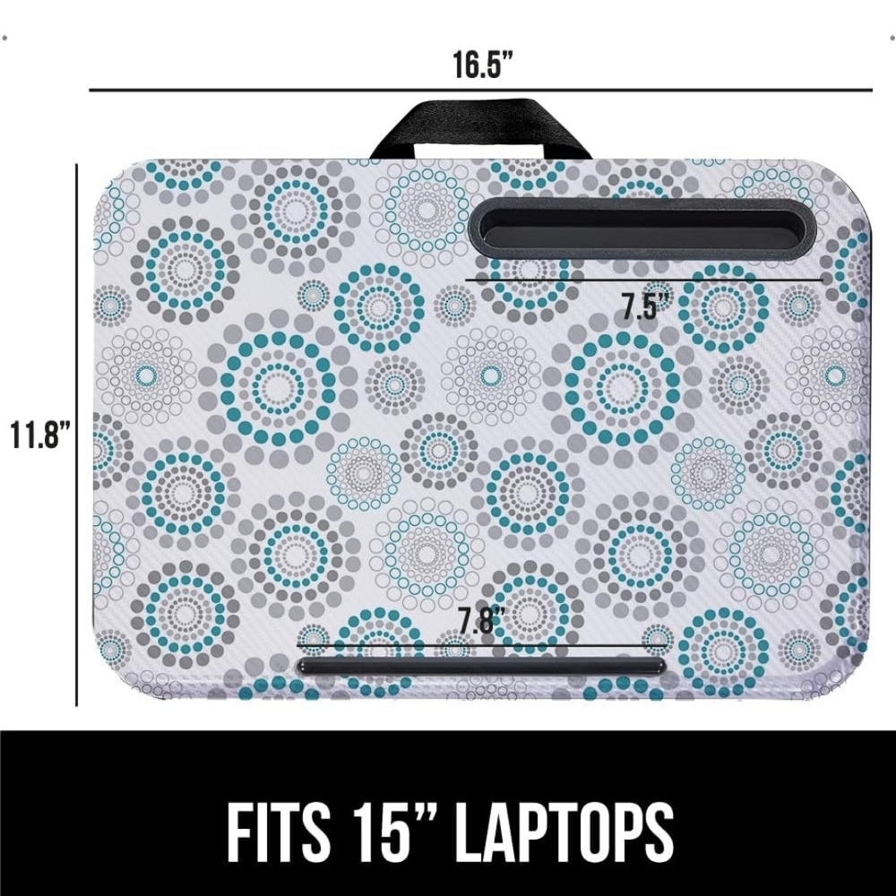 Patterned Lap Desk with Circular Design - Picture 7 of 7